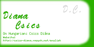 diana csics business card